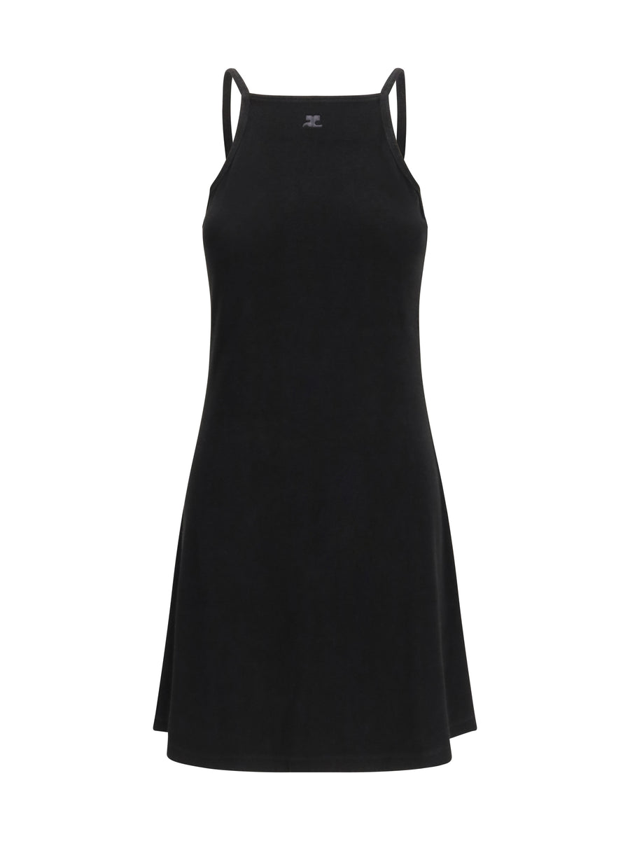 CourrèGes 84% Viscose; 16% Polyamide dress in black