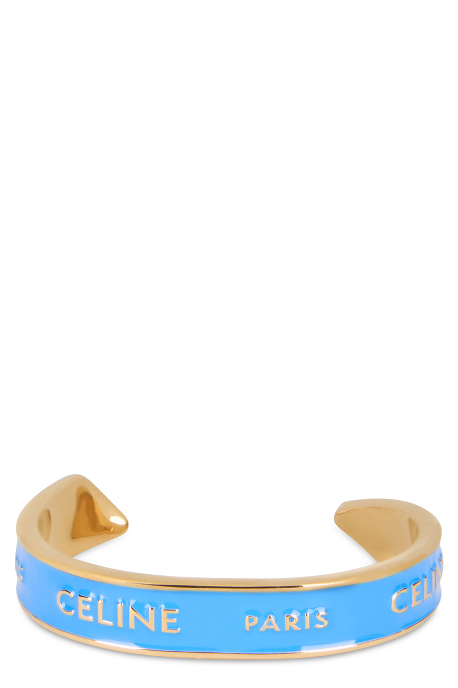 Bracelet Rigid With Light Blue Enamel Brass Bracelets