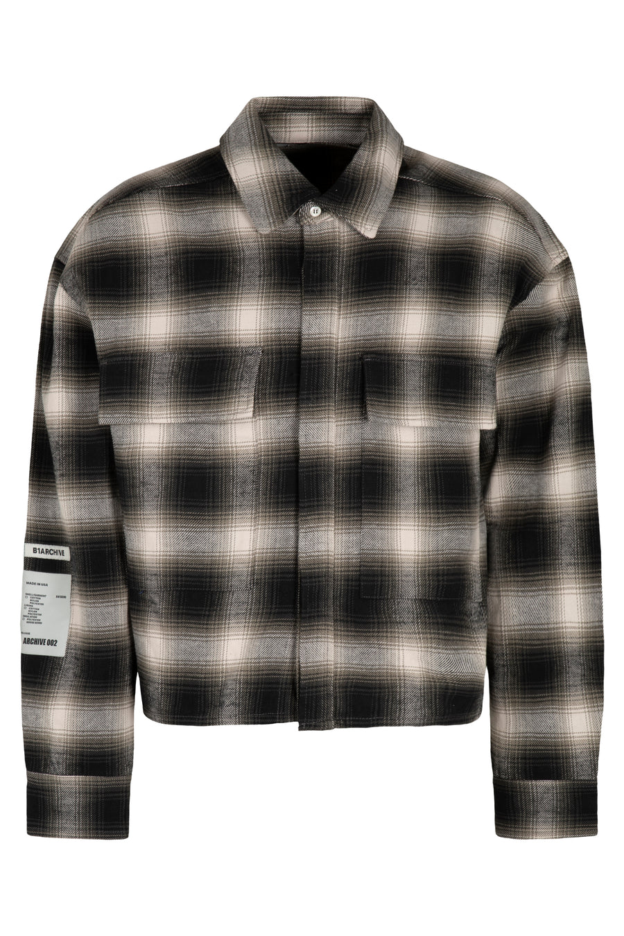 Checked Flannel Shirt Green Wool
