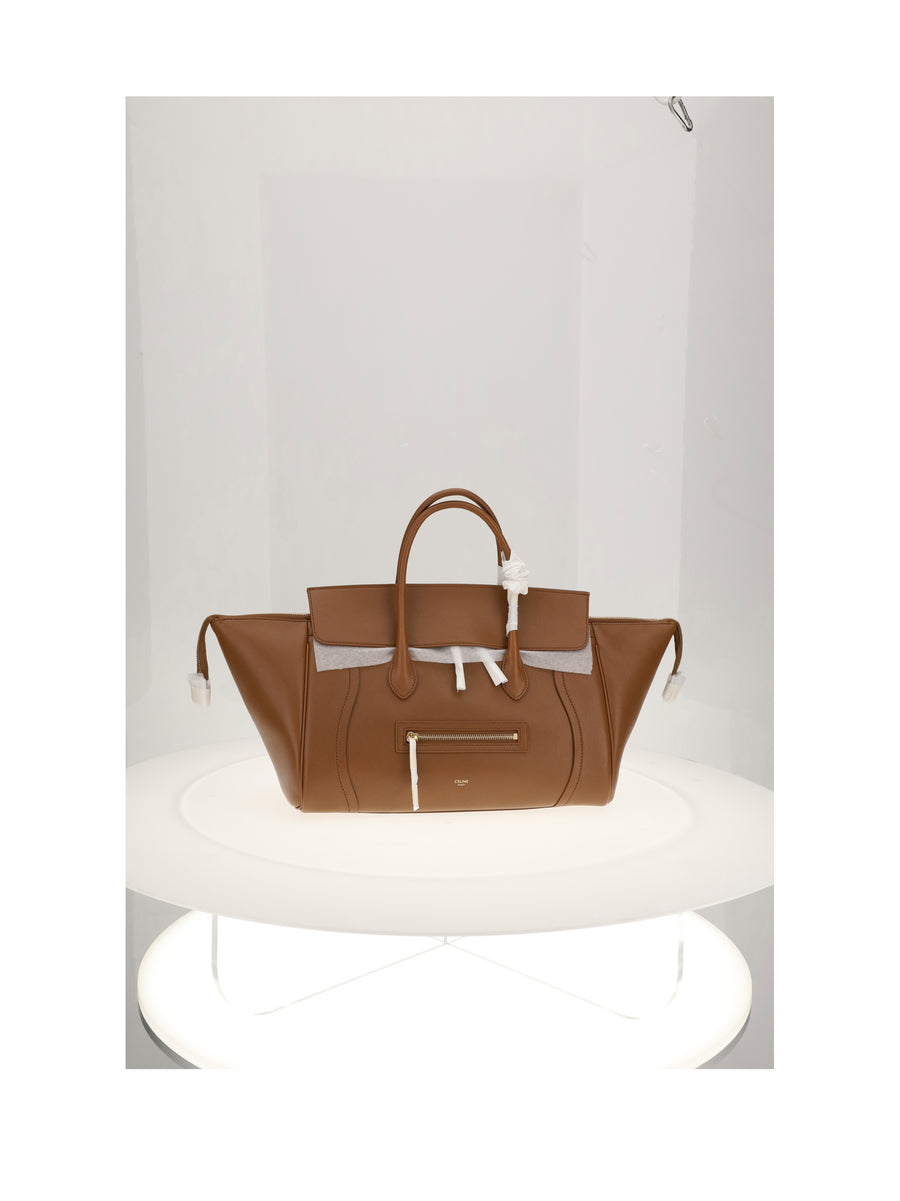 Shoulder Bag Soft Tan Lamb Leather