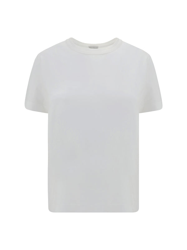 Brunello Cucinelli 100% cotton t-shirt in white