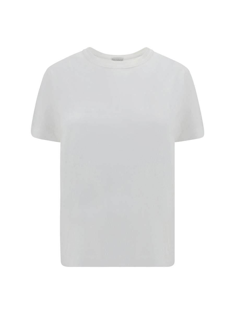 Brunello Cucinelli 100% cotton t-shirt in white