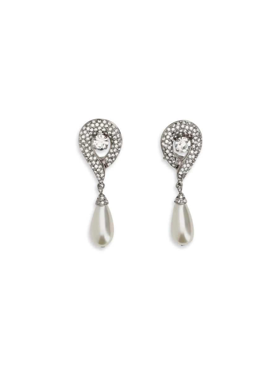 Alessandra Rich 60% Brass earrings in silver