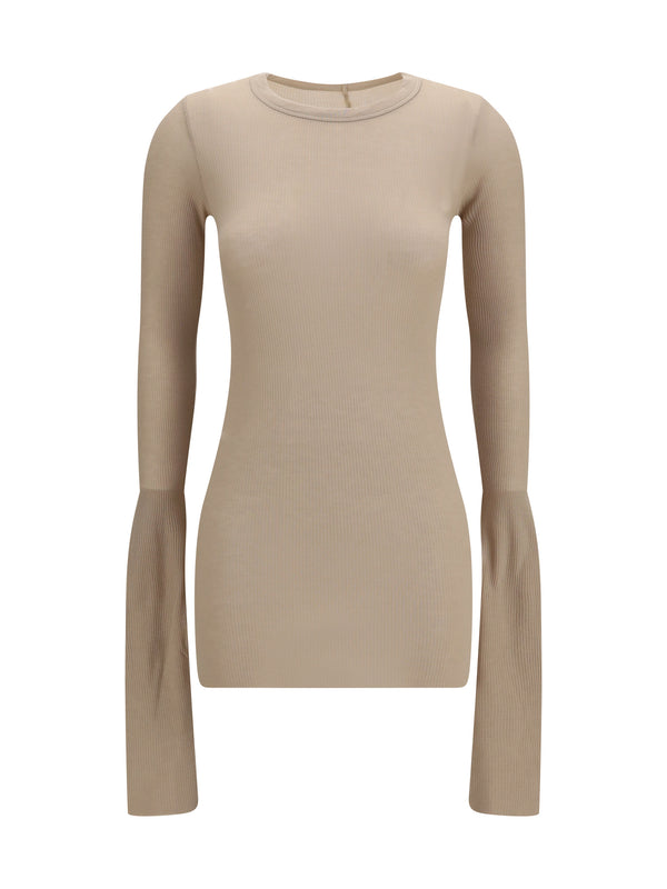 Rick Owens 88% Viscose; 12% Silk shirt in beige