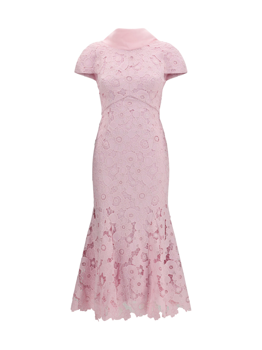 Self-Portrait 100% Polyester dress in pink