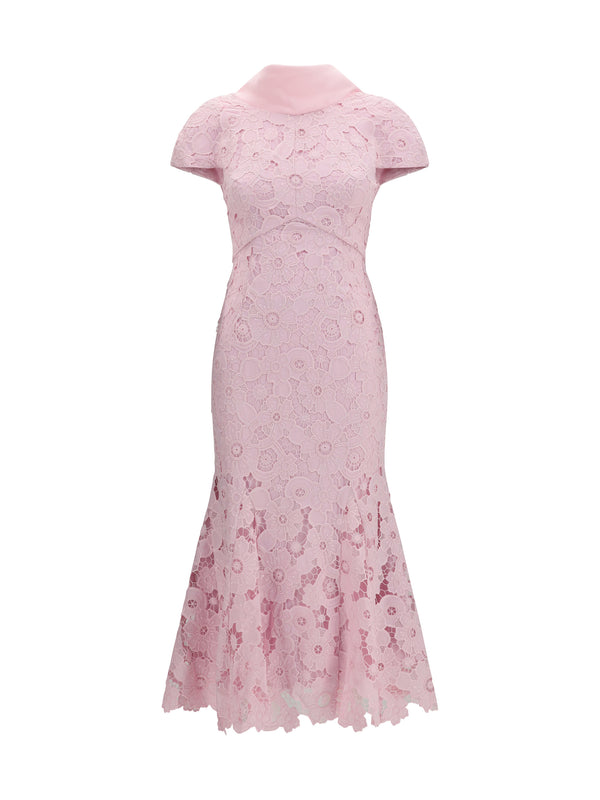 Self-Portrait 100% Polyester dress in pink