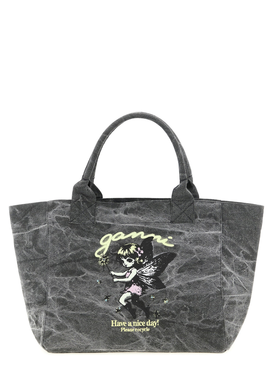 Ganni Fairy Tote Bag — Black