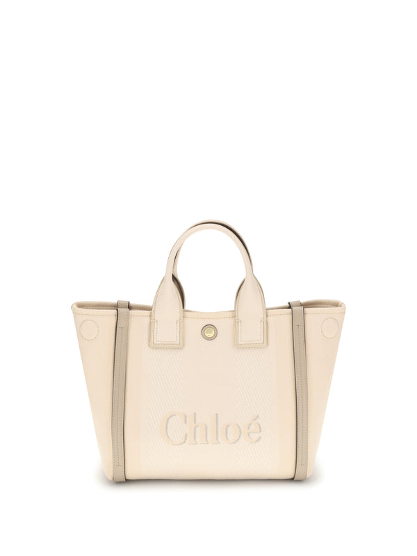 Chloé 100% cotton tote bag in beige