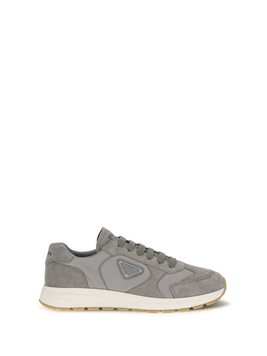 Prada Upper: 100% recycled polyamide; Sole: 100% rubber sneaker in gray