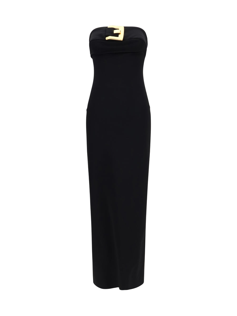 Balmain 80% Viscose dress in black