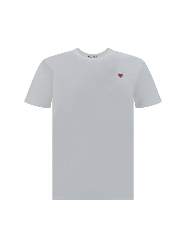 Comme Des GarçOns Play 100% Cotton t-shirt in white