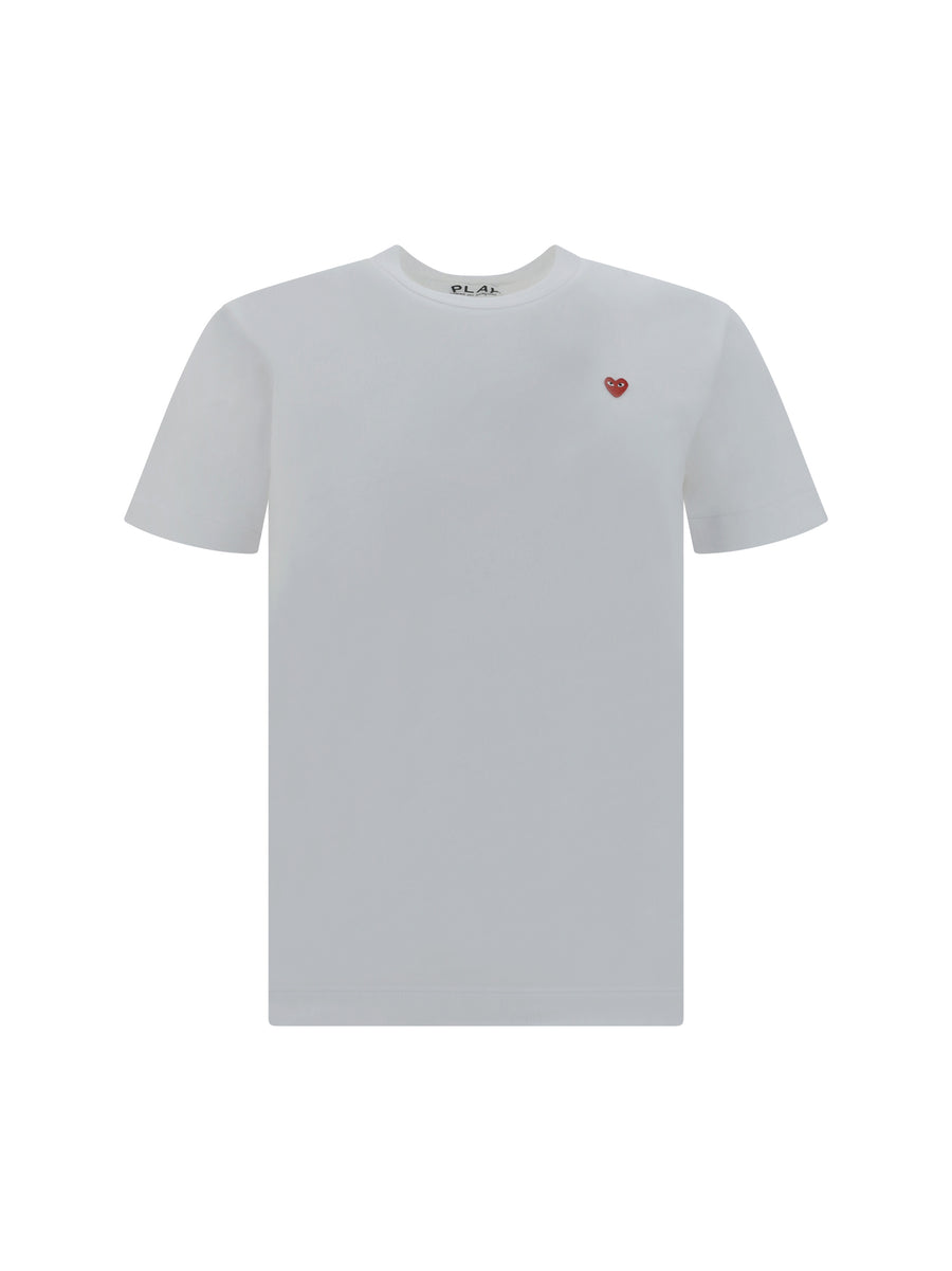 Comme Des GarçOns Play 100% Cotton t-shirt in white