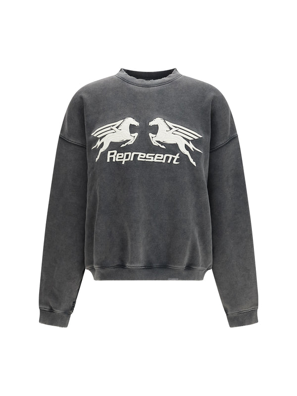 Represent 100% Cotton sweatshirt in gray