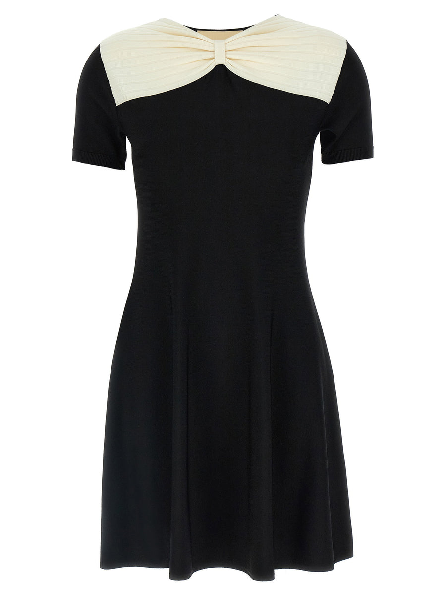 Valentino Garavani Bow-Detail Dress — Black