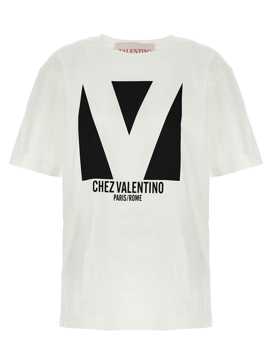 Valentino Garavani Logo-Print Cotton T-Shirt — White