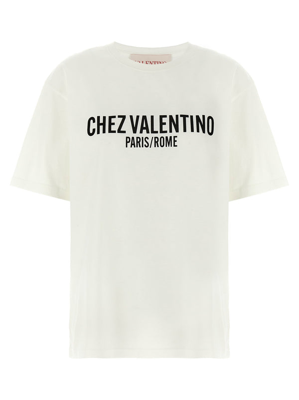 Valentino Garavani Logo-Print Cotton T-Shirt — White