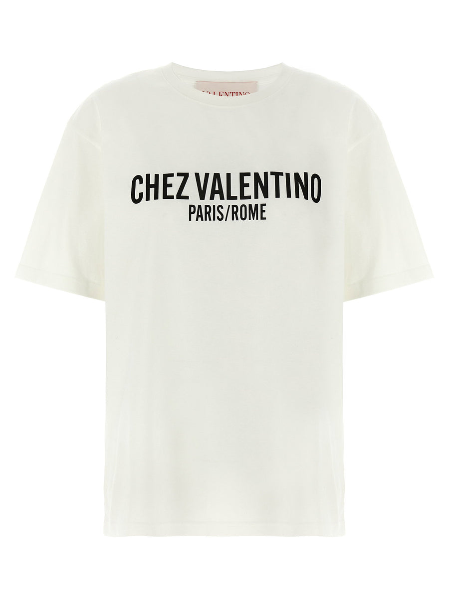 Valentino Garavani Logo-Print Cotton T-Shirt — White