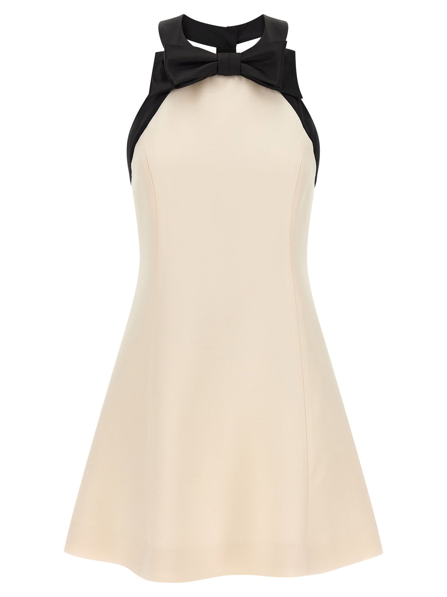 Valentino Garavani Crêpe Couture Dress — Cream