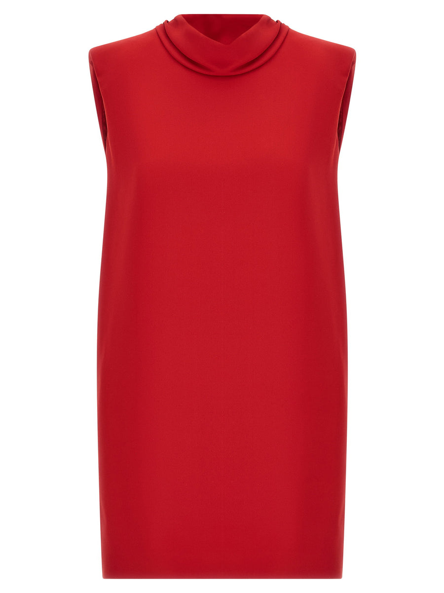 Valentino Garavani Solid Dress — Red