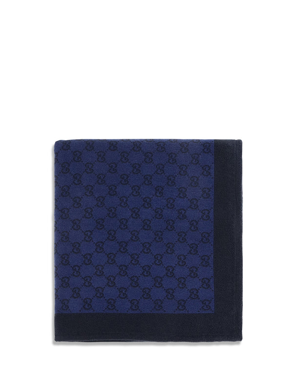 Gucci 100% Cotton scarf in navy