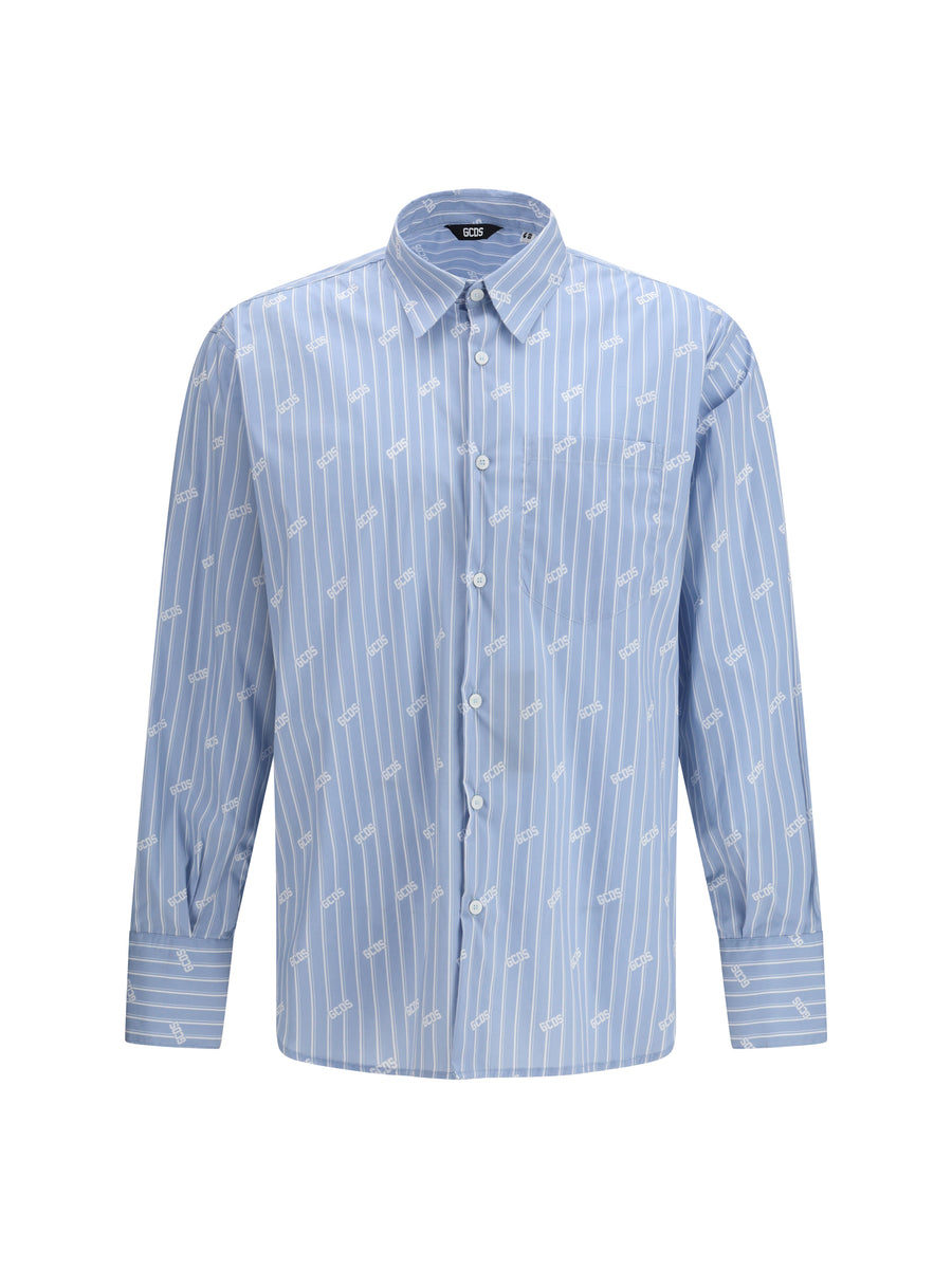 GCDS 70% Cotton shirt in blue