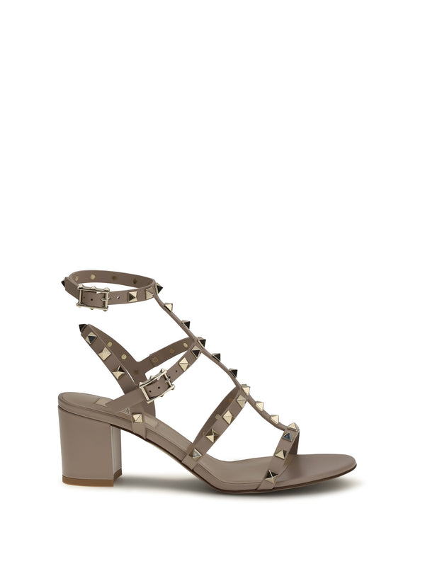 Valentino Garavani 100% calf leather (Bos Taurus) sandals in beige