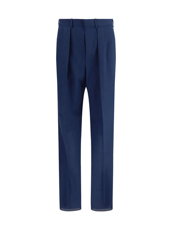 Tom Ford 100% Wool Ovis Aries trousers in navy