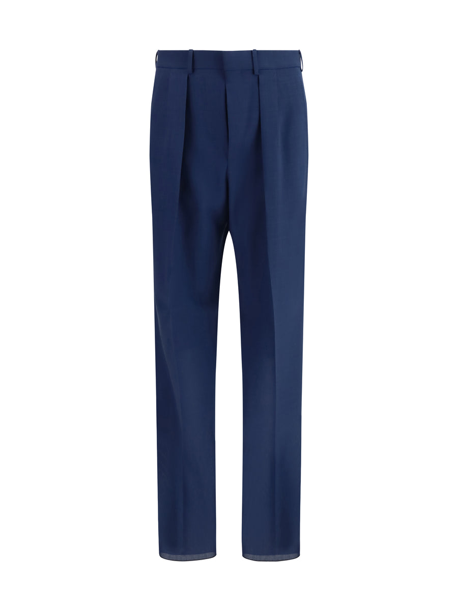 Tom Ford 100% Wool Ovis Aries trousers in navy