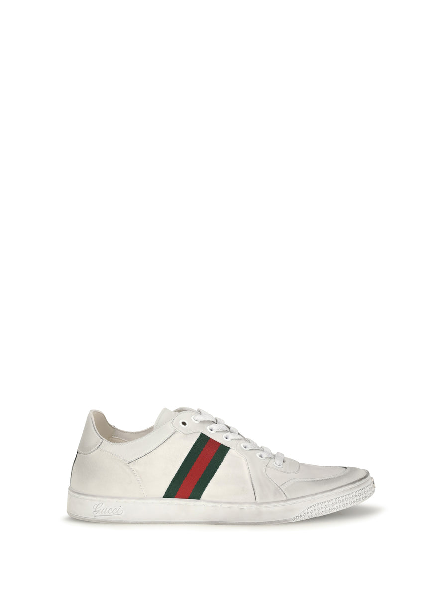Stretch Leather Sneakers White/white/vrv