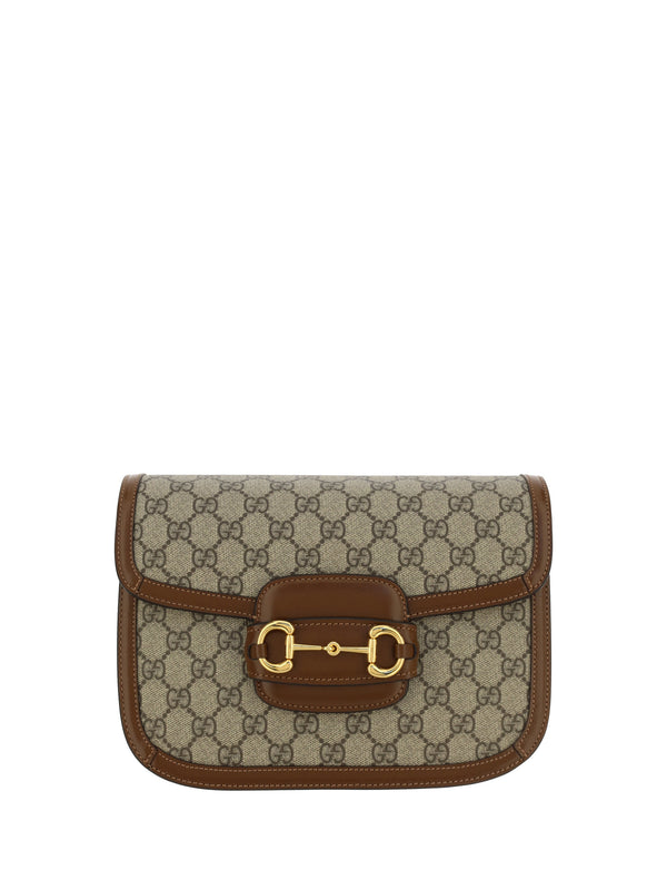 Gucci 20% cotton shoulder bag in brown