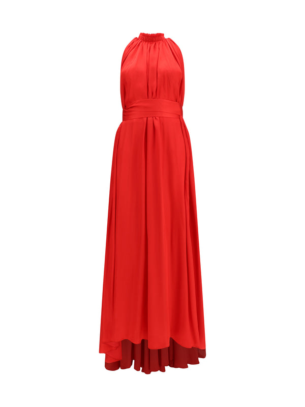 Sa Su Phi 30% Polyester; 70% Cotton dress in red