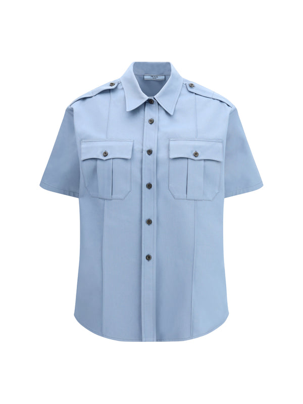 Prada 100% cotton shirt in blue