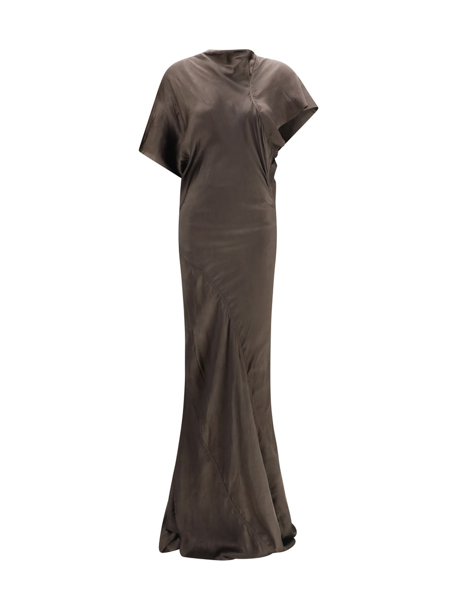 Rick Owens 100% Cupro dress in gray