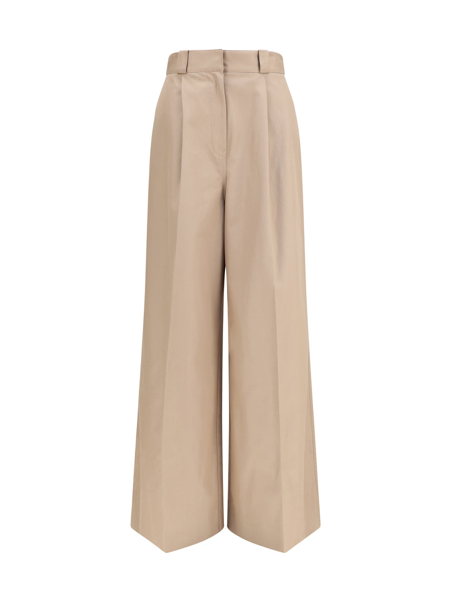 Balenciaga 100% Cotton trousers in beige
