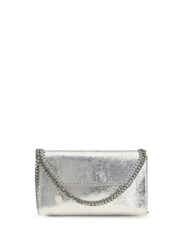 Stella McCartney 100% polyester shoulder bag in silver