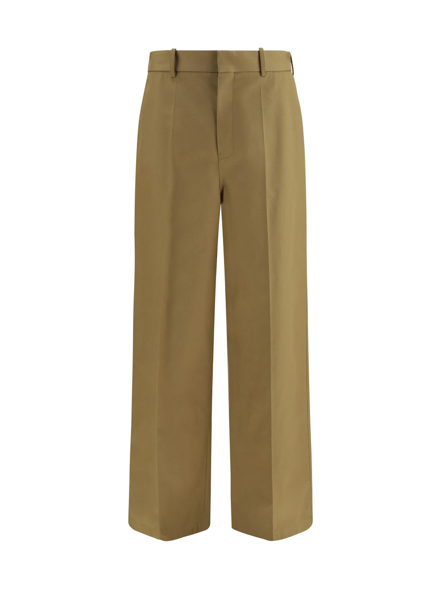 Balenciaga 100% cotton chino pants in camel