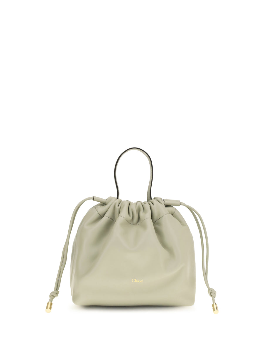 Chloé 100% lamb nappa leather shoulder bag in beige