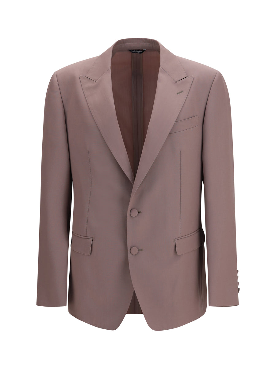 Dolce & Gabbana 100% Fleece Wool Ovis Aries blazer in brown
