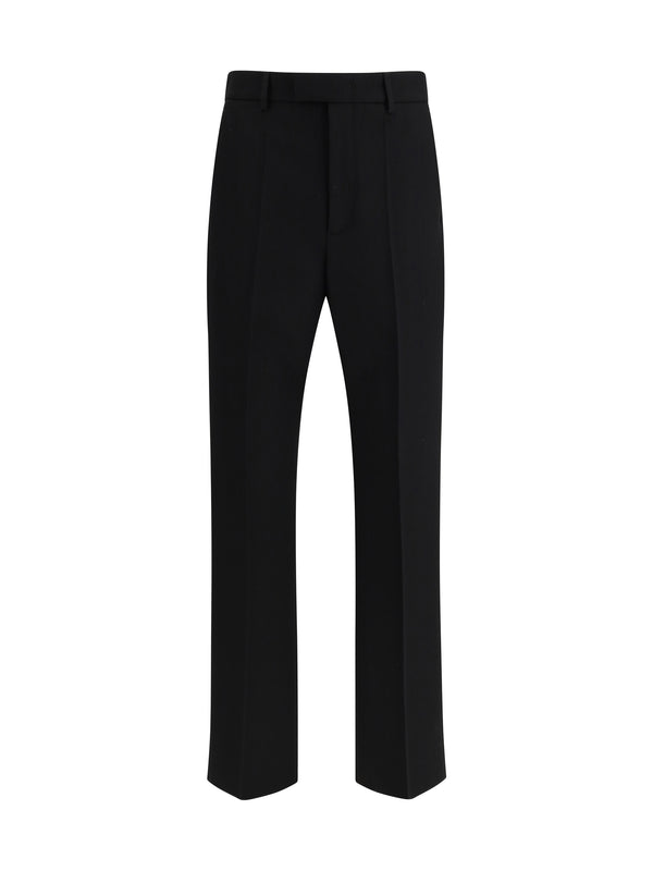 Valentino 100% Fleece Wool Ovis Aries trousers in black