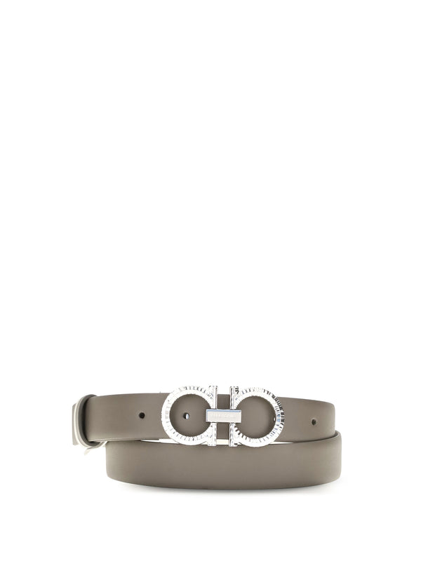 Ferragamo 100% calf leather Bos taurus belt in beige