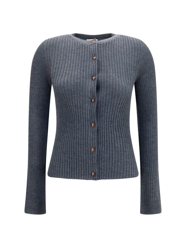 Burberry 100% Cashmere cardigan in gray