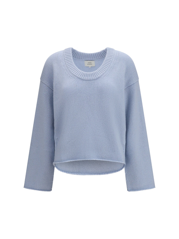 Derry Lsd U Neck Cashmere Sweater Light Blue Kashmir/capra Hircus
