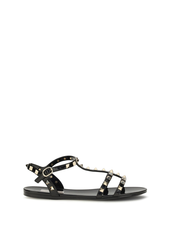 Valentino Garavani 100% Rubber sandals in black