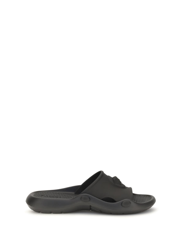 Versace 100% Rubber slide sandal in black