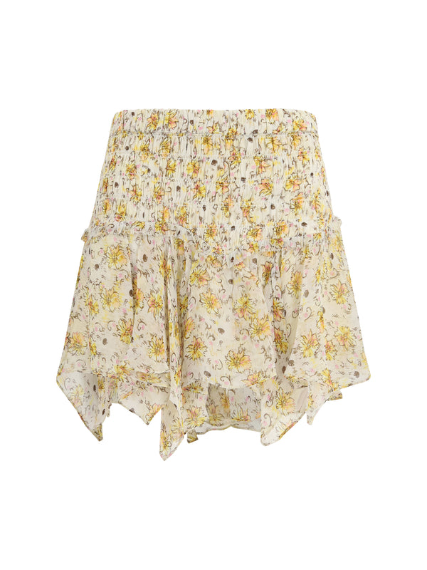 Marant Etoile 100% Viscose skirt in yellow