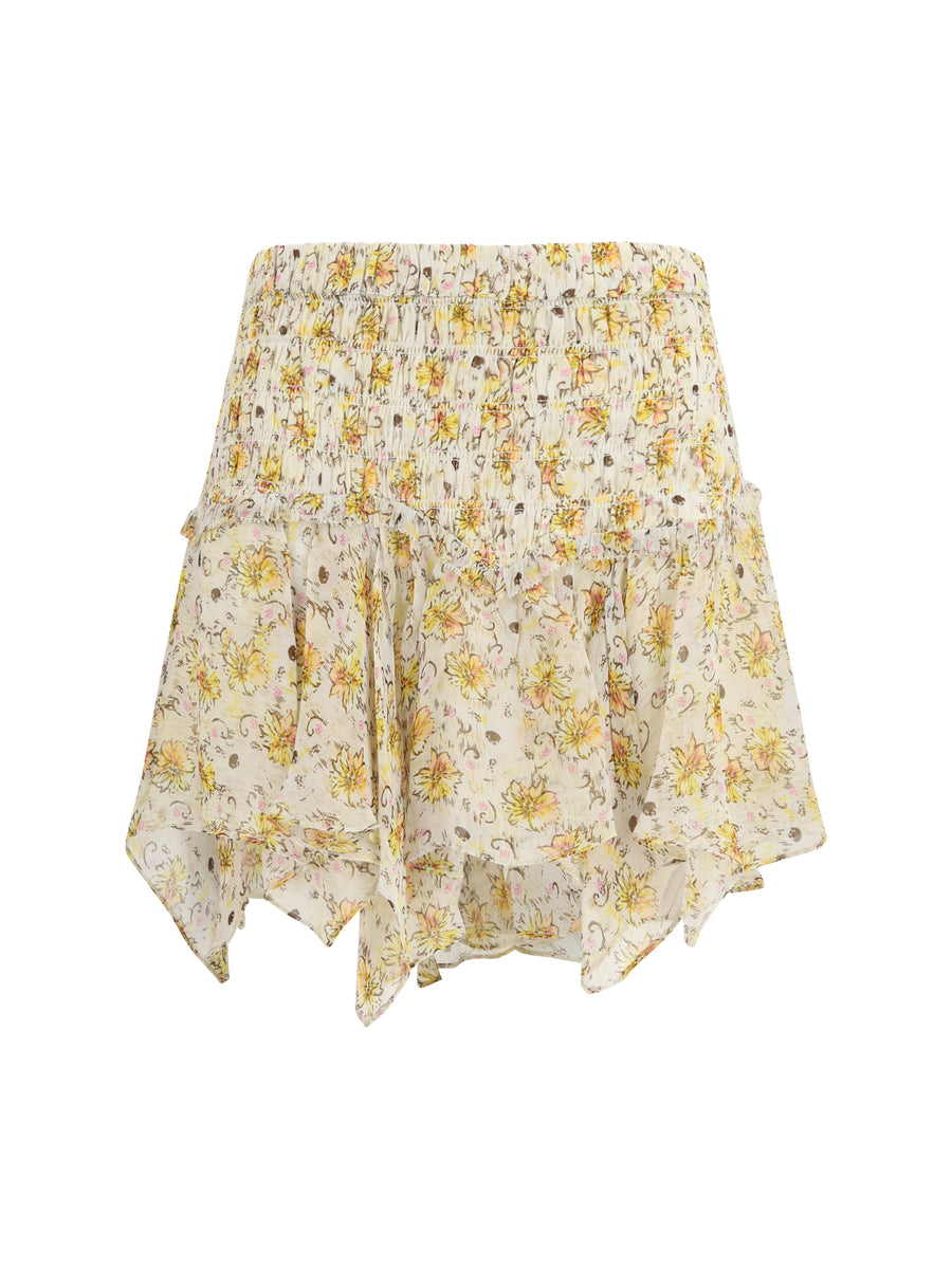 Marant Etoile 100% Viscose skirt in yellow