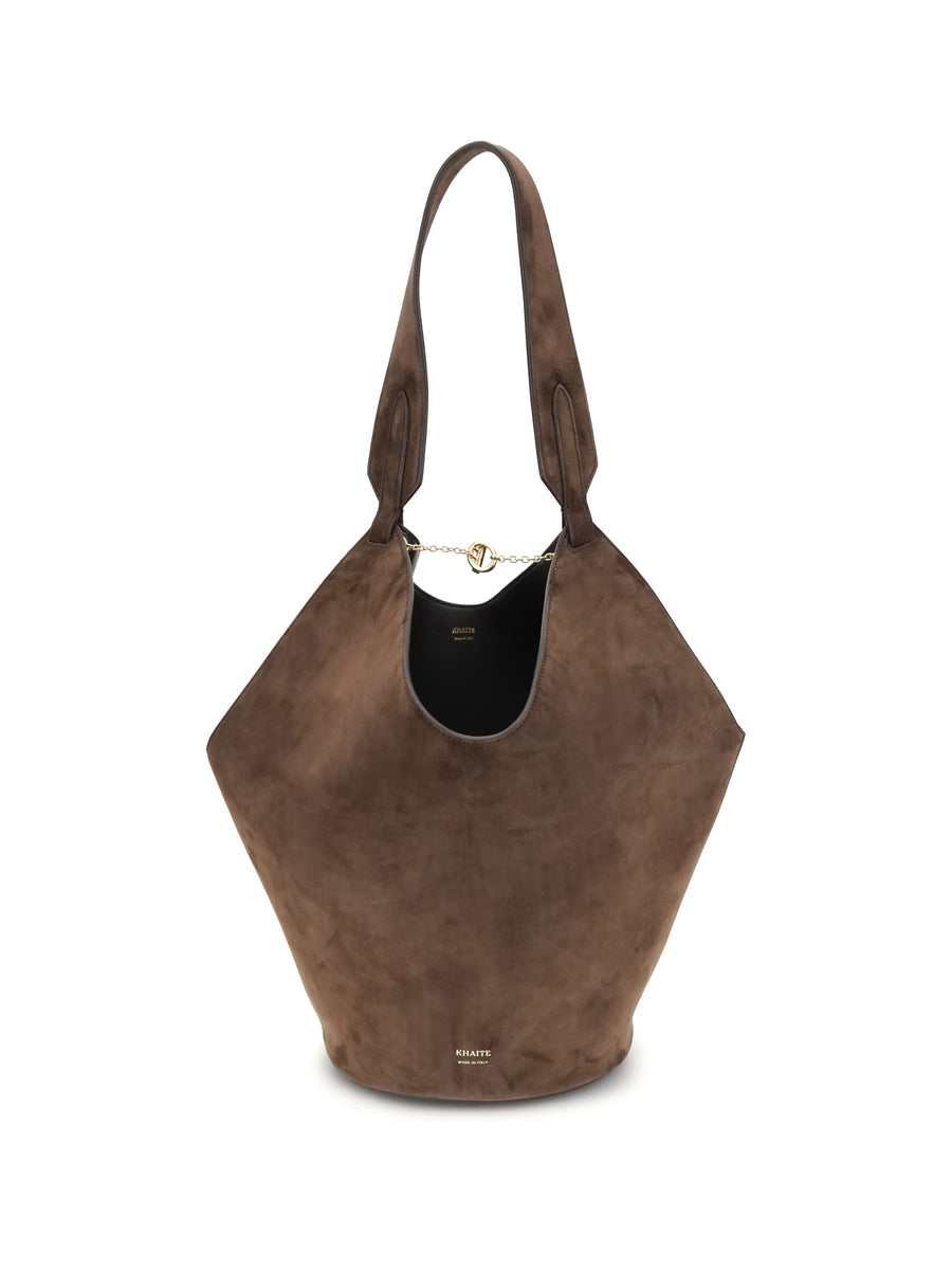 Khaite 100% calf leather (Bos Taurus) shoulder bag in brown
