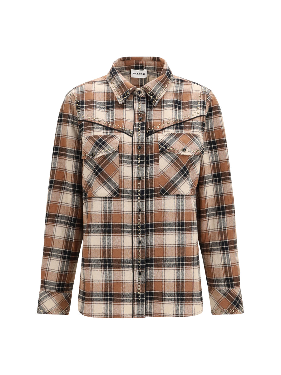 Cowboy Shirt Fantasia Marrone Cotton