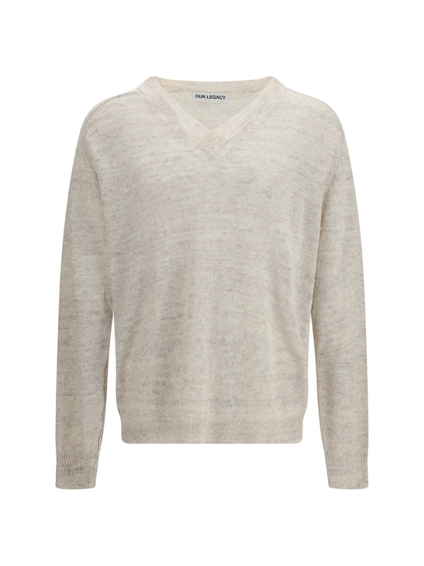 Our Legacy 75% Linen; 25% Cotton sweater in beige