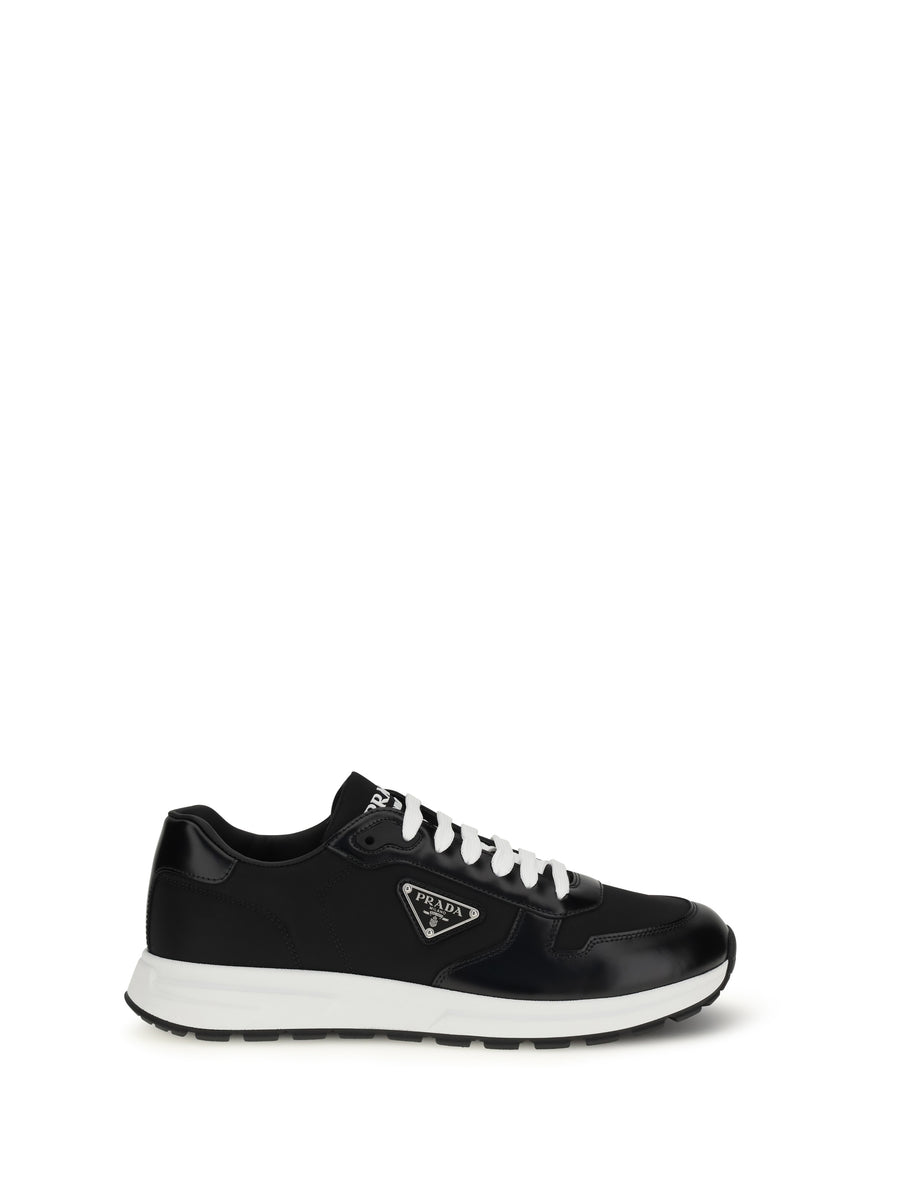 Prada Upper: 100% recycled polyamide; Sole: 100% rubber sneakers in black
